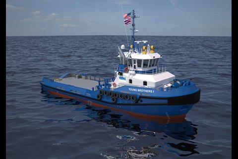 Four Stan Tug 3711s will be operating in Hawaii for Young Brothers (Damen)